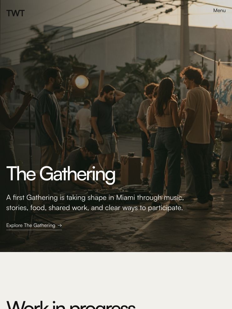 Home page layout reference